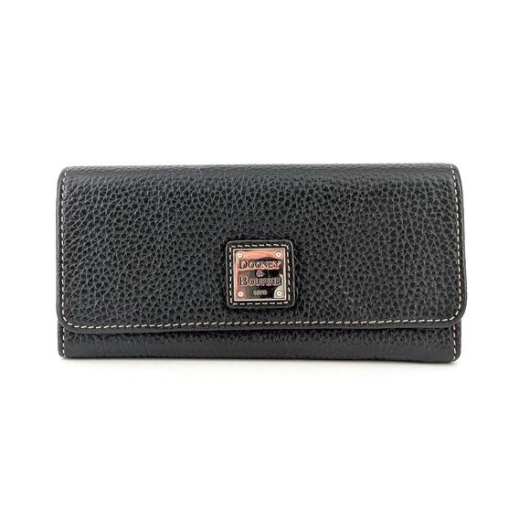 Dooney & Bourke Pebble Grain Leather Bifold Clutch Wallet Vintage - Picture 5 of 5